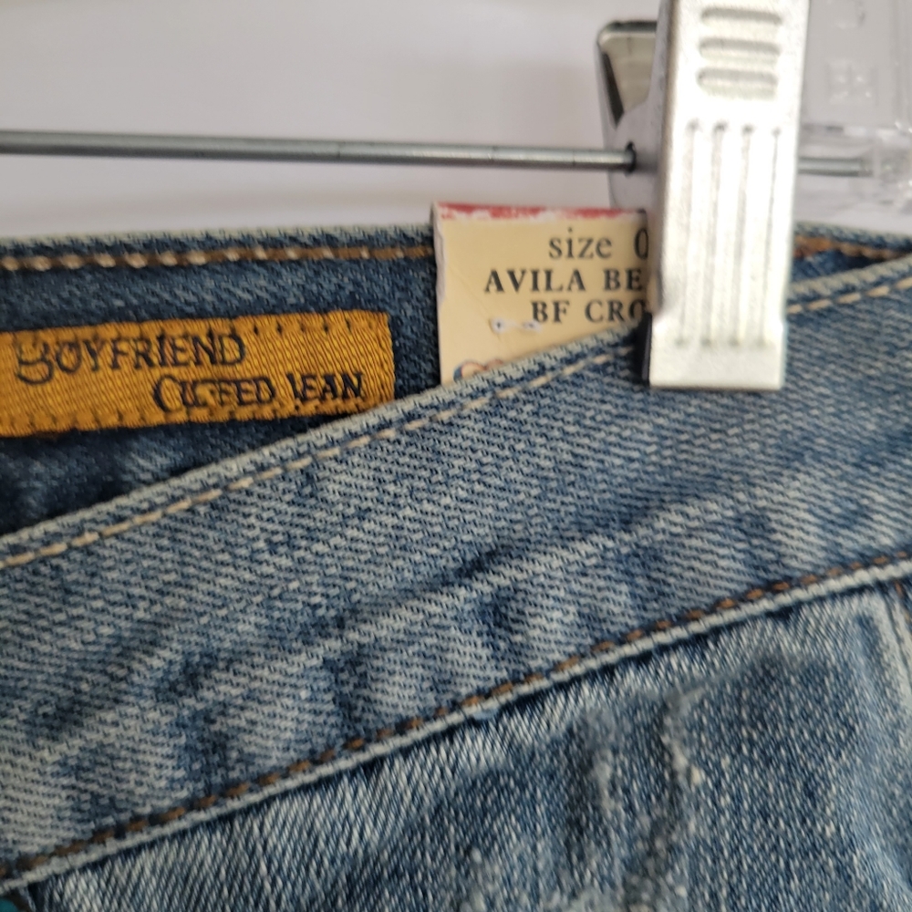 Chip and Pepper Boyfriend Cuffed Jeans NWT  Sz 0 - Picture 6 of 12